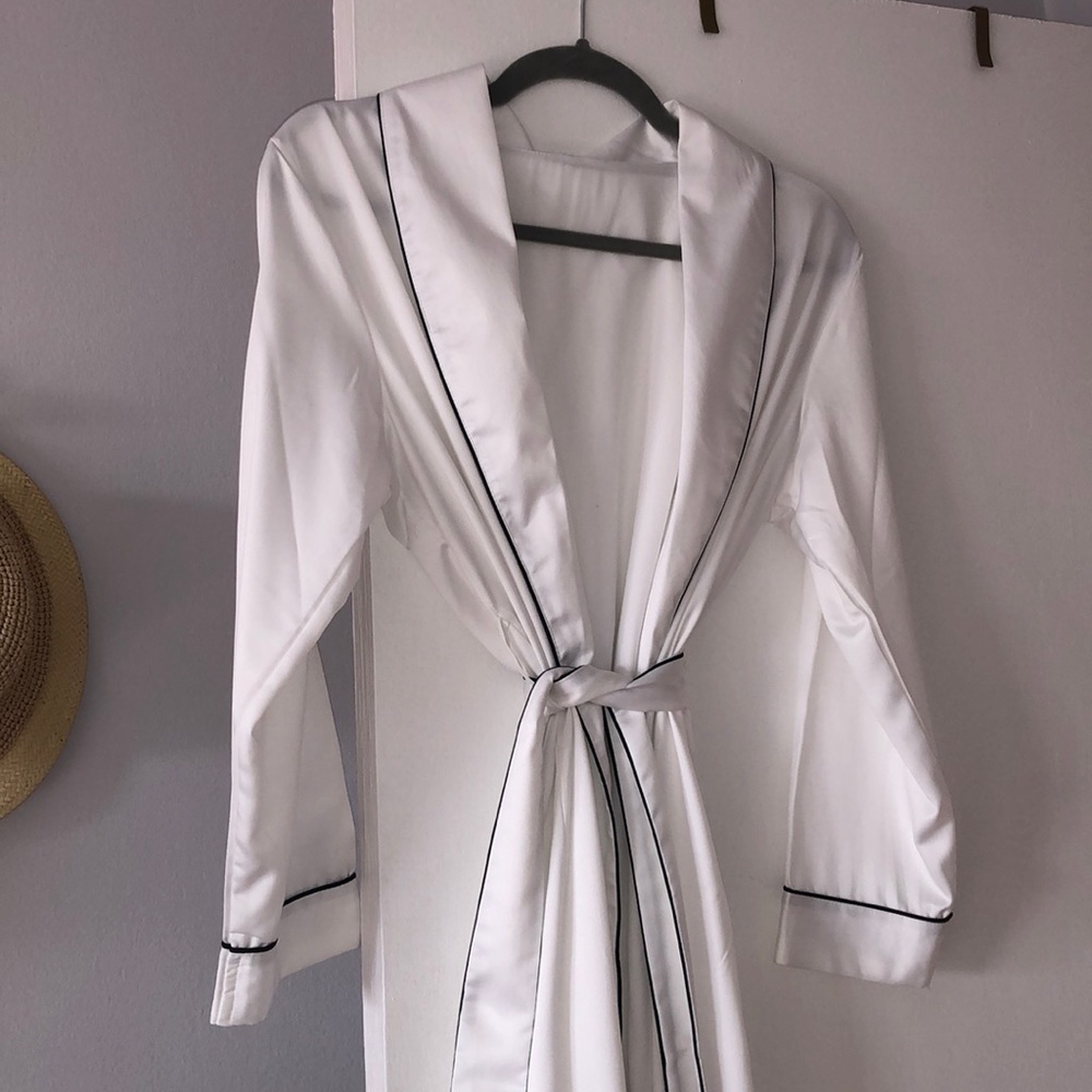 New bridal silky robe